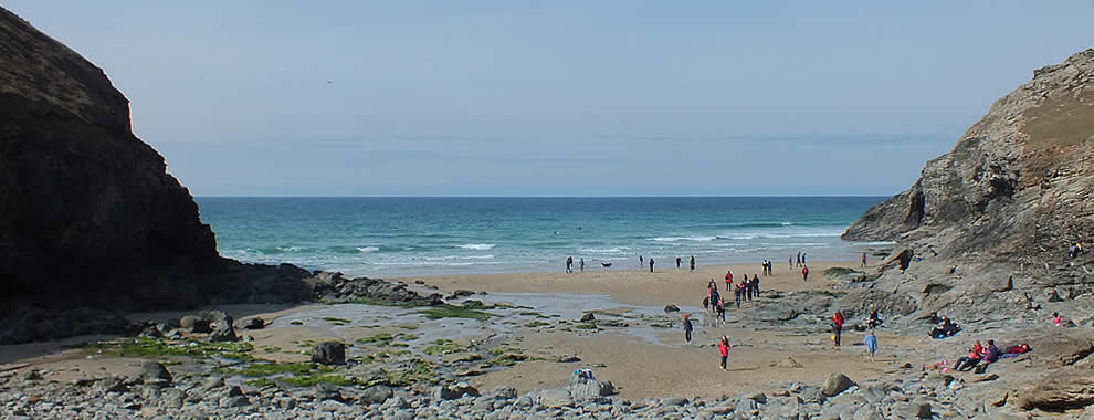 Cove along the coast path from Perranporth