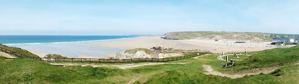 Close to Perranporth beach and town