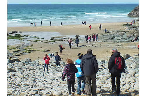 Tregundy Farmhouse is close to the beach at Perranporth